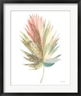 Boho Tropical Leaf IV on White Framed Print