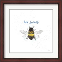 Framed Bee Harmony VI White
