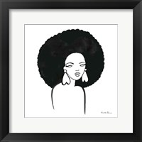 Framed Afro Girl I