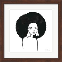 Framed 'Afro Girl I' border=