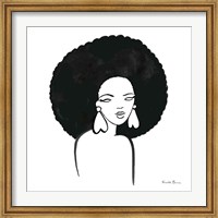 Framed Afro Girl I