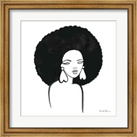 Framed Afro Girl I