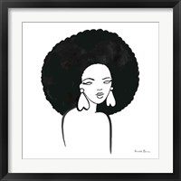 Framed 'Afro Girl I' border=