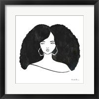 Framed 'Afro Girl II' border=