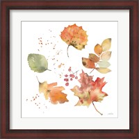 Framed Falling Leaves I