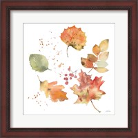 Framed Falling Leaves I