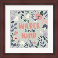 Framed Wildflower Daydreams I Bird