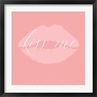 Framed 'Kiss Me' border=