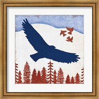 Framed Patriotic Woodland Eagle