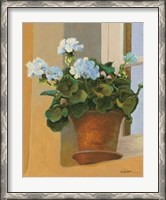 Framed Creancey Geraniums I