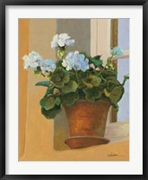 Framed Creancey Geraniums I