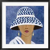 Lady with Hat II Framed Print