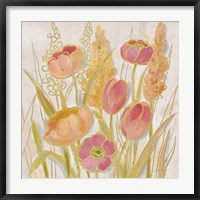 Framed Opalescent Floral II