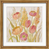 Framed Opalescent Floral II