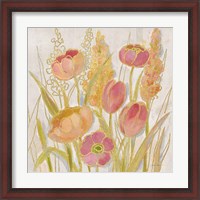Framed Opalescent Floral II