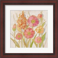Framed 'Opalescent Floral I' border=