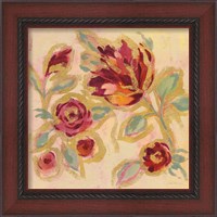 Framed 'Gilded Loose Floral II' border=