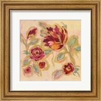 Framed Gilded Loose Floral II