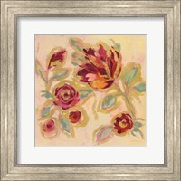 Framed Gilded Loose Floral II