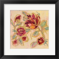 Framed Gilded Loose Floral II