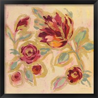 Framed 'Gilded Loose Floral II' border=