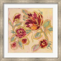 Framed Gilded Loose Floral II