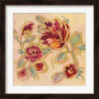 Framed 'Gilded Loose Floral II' border=