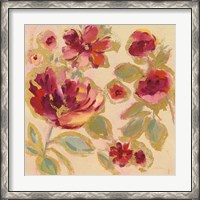 Framed Gilded Loose Floral I
