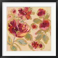 Gilded Loose Floral I Framed Print