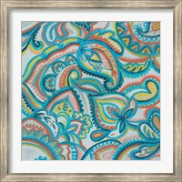 Framed Emerald Paisley II