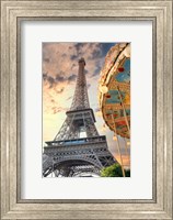 Framed Eiffel Tower and Carousel I