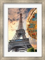 Framed Eiffel Tower and Carousel I