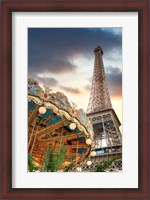 Framed Eiffel Tower and Carousel II