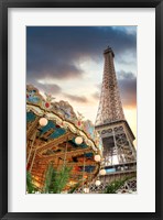 Framed Eiffel Tower and Carousel II