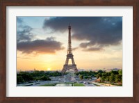 Framed Eiffel Tower Sunset