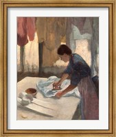 Framed Woman Ironing, c. 1876-1877