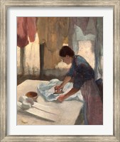 Framed Woman Ironing, c. 1876-1877