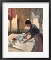 Framed Woman Ironing, c. 1876-1877