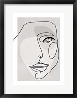 Face Line 3 Framed Print