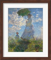 Framed Woman with a Parasol - Madame Monet and Her Son, 1875