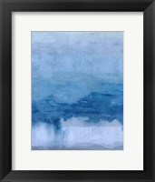 Framed Cerulean Abstract