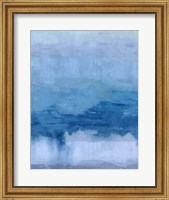 Framed Cerulean Abstract
