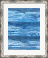Framed Sapphire Abstract