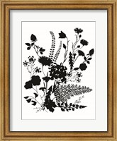 Framed Inked Flowers