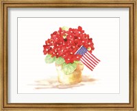 Framed Patriotic Flowers