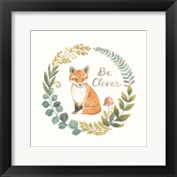 Be Clever Fox Framed Print