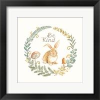 Be Kind Rabbit Framed Print