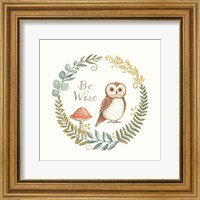 Framed Be Wise Owl