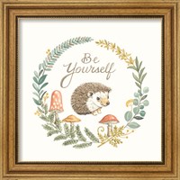 Framed 'Be Yourself Hedgehog' border=
