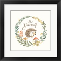 Be Yourself Hedgehog Framed Print